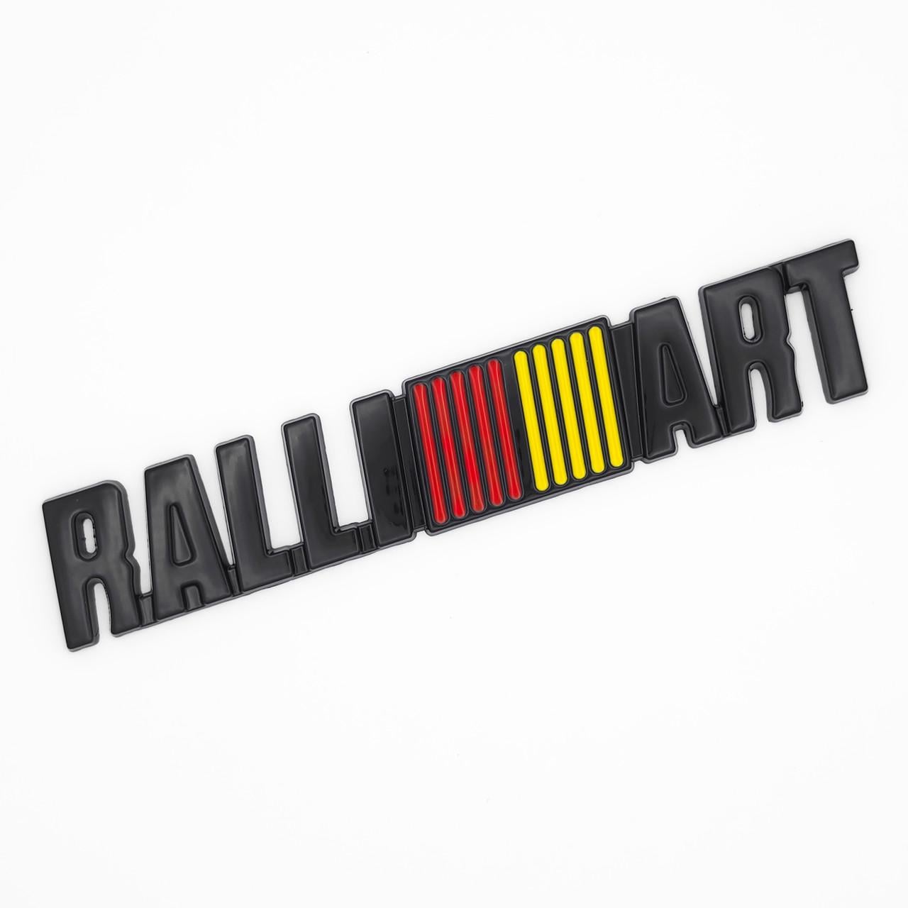 Эмблема RalliArt Mitsubishi 13х2,8 см металл Черный глянец (3112237965)