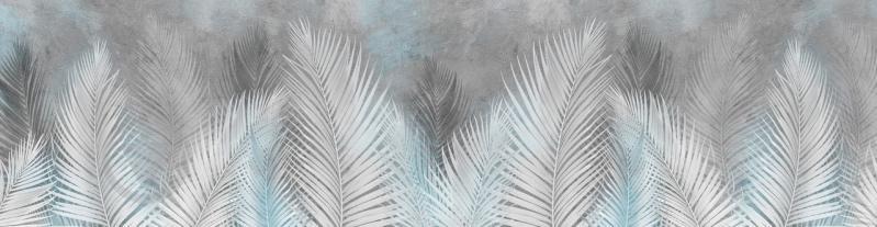 Наклейки кухонный фартук  Zatarga "Пышные перья"  600х2500 мм Серый (Z180256)