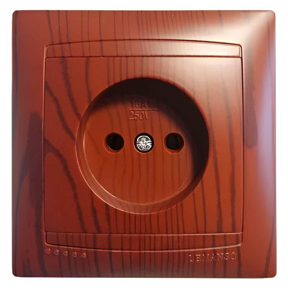 Розетка одинарная Lemanso Сакура Вишня (LMR1520)