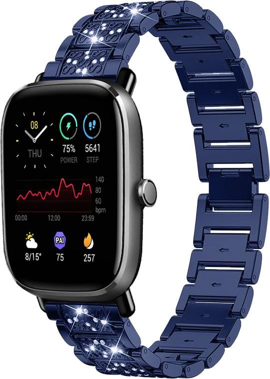 Браслет металлический Glam для Amazfit GTS 2 mini Blue (32807-28)