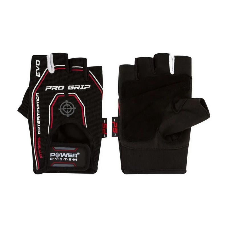 Рукавички для залу та фітнесу без пальців Power System Pro Grip Evo 2260 S Чорний