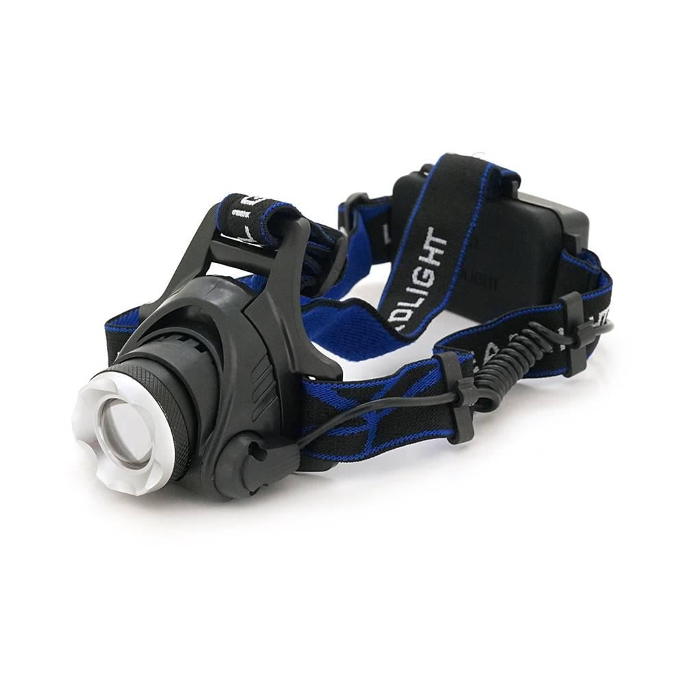 Ліхтарик налобний Bailong BL-6699 Т6 Q5 Cree 3 режими Zoom корпус-пластик водостійкий ударостійкий 18650 акумулятор СЗУ/АЗУ 80х45 мм (36323)