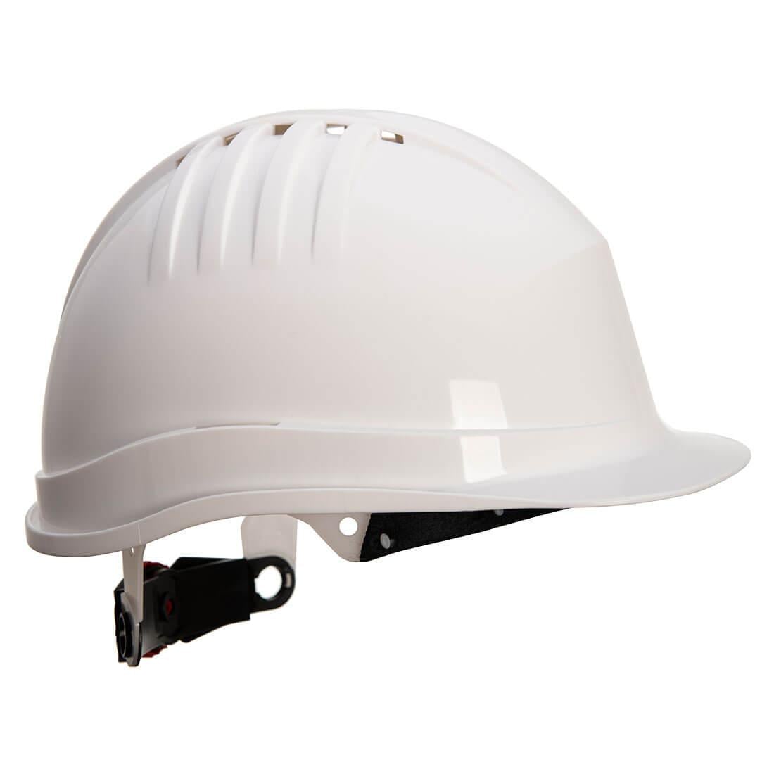 Каска строительная PORTWEST HDPE с вентиляцией и храповиком PS62 Белый (37243530) Каска строительная PORTWEST HDPE с вентиляцией и храповиком PS62 Белый (37243530)