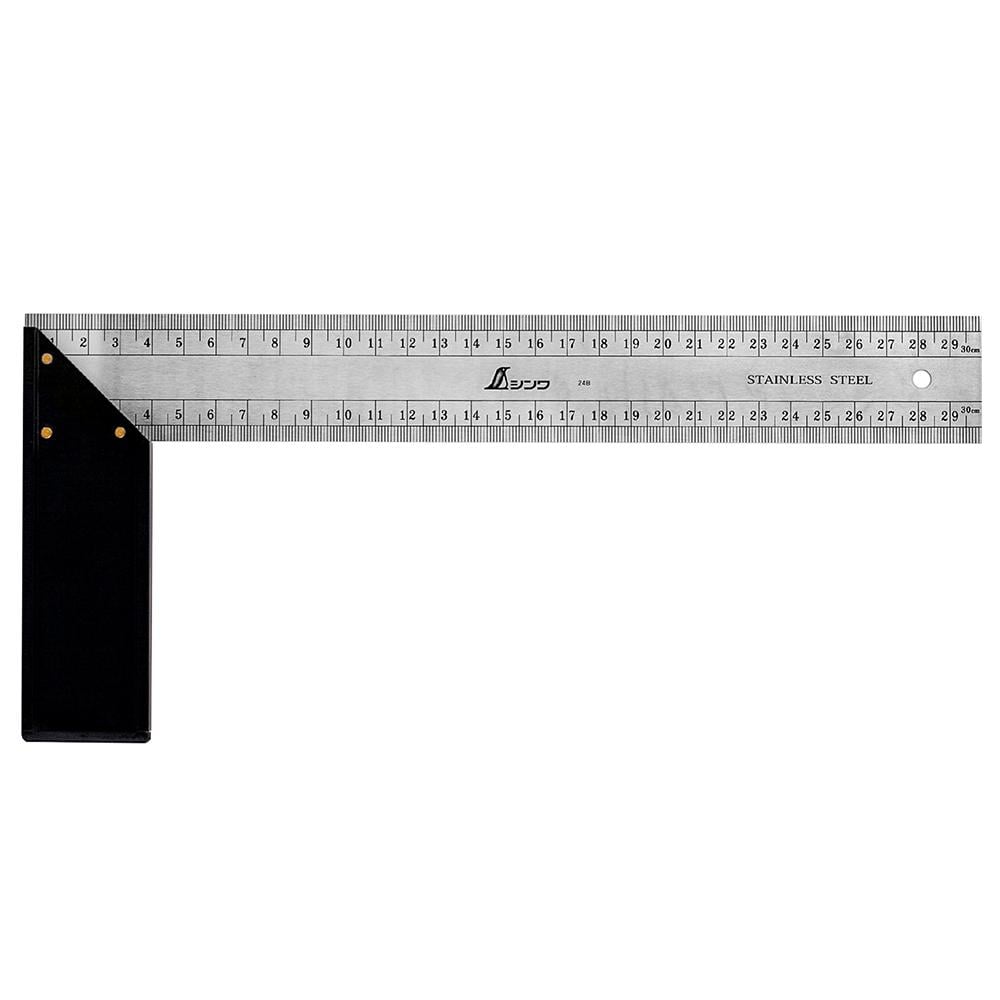 Угольник метрический Shinwa нержавеющая сталь/алюминий 300х135 мм (62308)