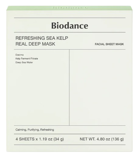 Маска для лица гидрогелевая с морскими водорослями Biodance Refreshing Sea Kelp 34 г Маска для лица гидрогелевая с морскими водорослями Biodance Refreshing Sea Kelp 34 г