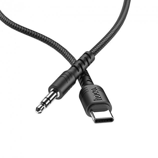 Кабель Hoco Type-C to Aux Digital Audio Conversion cable UPA17 1 м Black (455f92d0) - фото 4