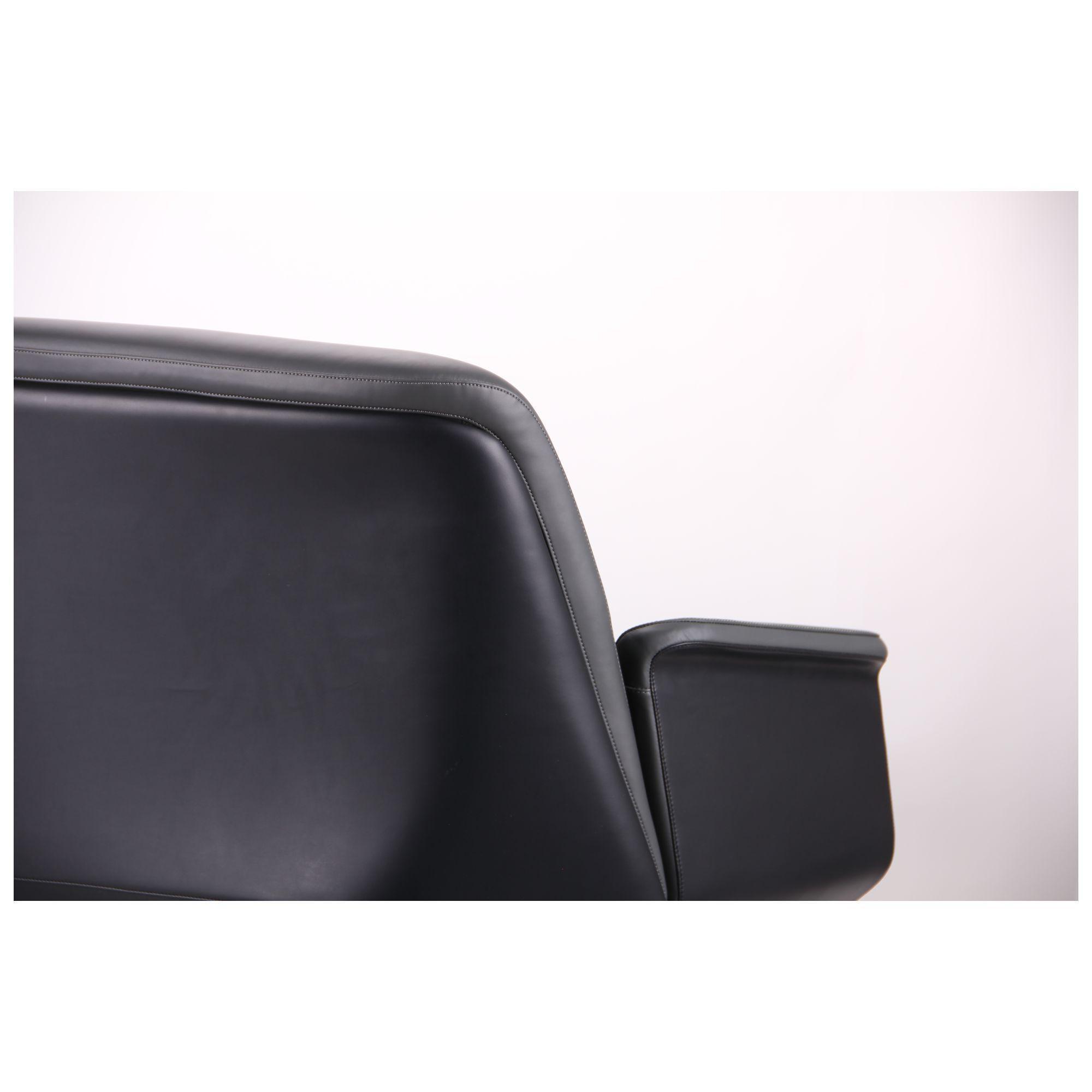 Диван AMF Absolute Grey/Black в офис/квартиру 780х1840х730 сталь/кожа Хром/Серый - фото 6 Диван AMF Absolute Grey/Black в офис/квартиру 780х1840х730 сталь/кожа Хром/Серый - фото 6