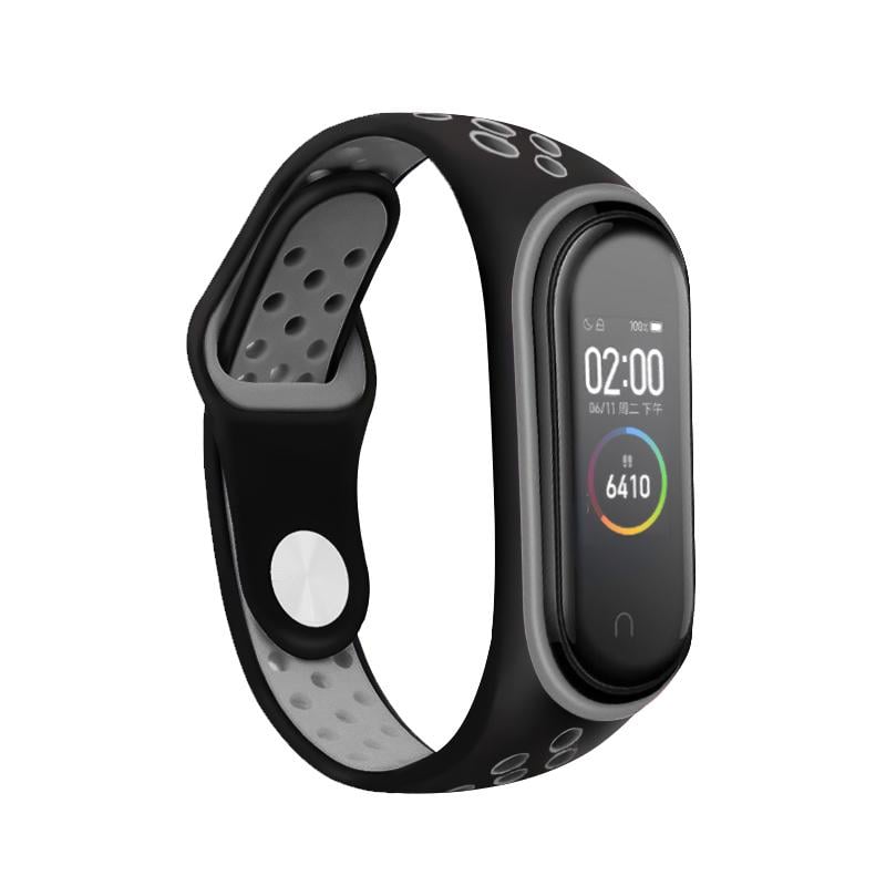 Ремешок Vents Style Becover для Xiaomi Mi Smart Band 5/Mi Smart Band 6 Black/Gray (705151) - фото 1