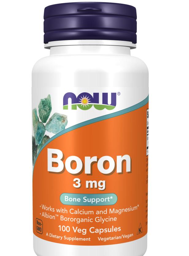 Мікроелемент Бор NOW Foods Boron 3 mg 100 Veg Caps