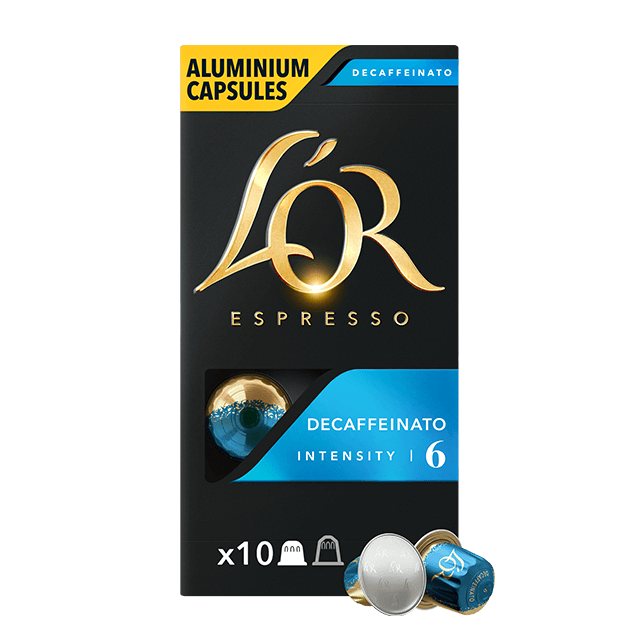 Кофе в капсулах L'OR Espresso Decaffeinato без кофеина 10 шт. совместимы с Nespresso 100% Арабика