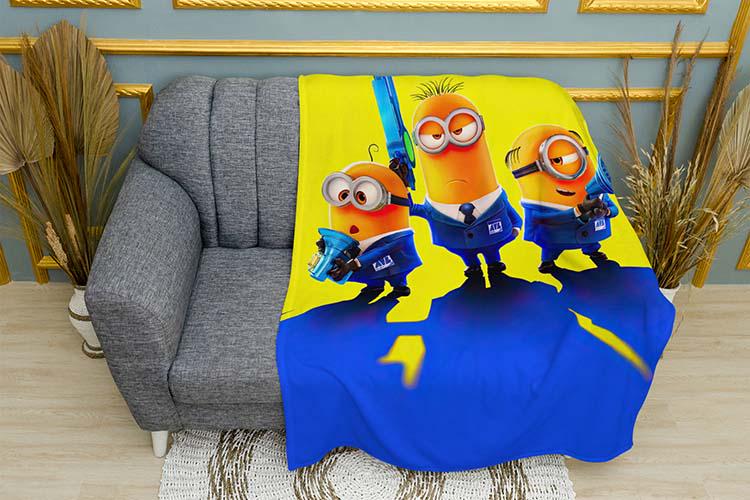 Плед Despicable me 4 Minions agents плюш двошаровий 135х150 см (114048-2)