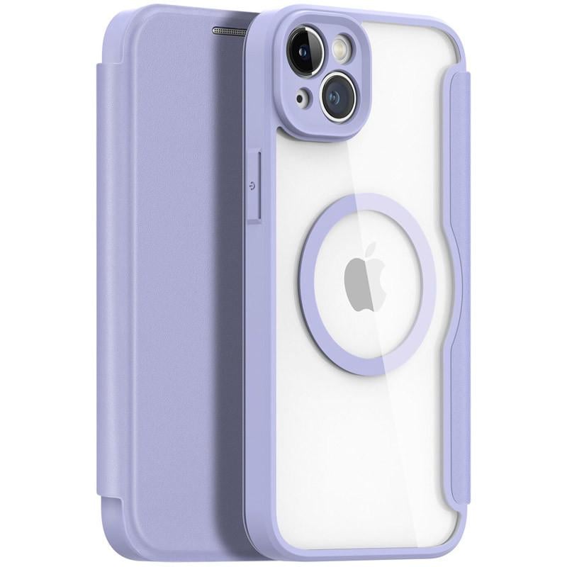 Противоударный Чехол-книжка Dux Ducis Skin X Pro with MagSafe для Apple iPhone 14 / 13 (6.1") Purple