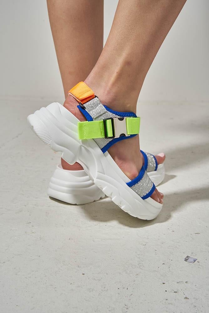 Сандалии женские LONZA на платформе р. 38 Серый (152937)