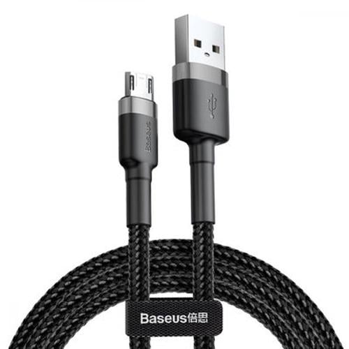 Кабель Baseus Cafule Cable for Micro USB 2,4A 1 м Gray/Black (CAMKLF-BG1)