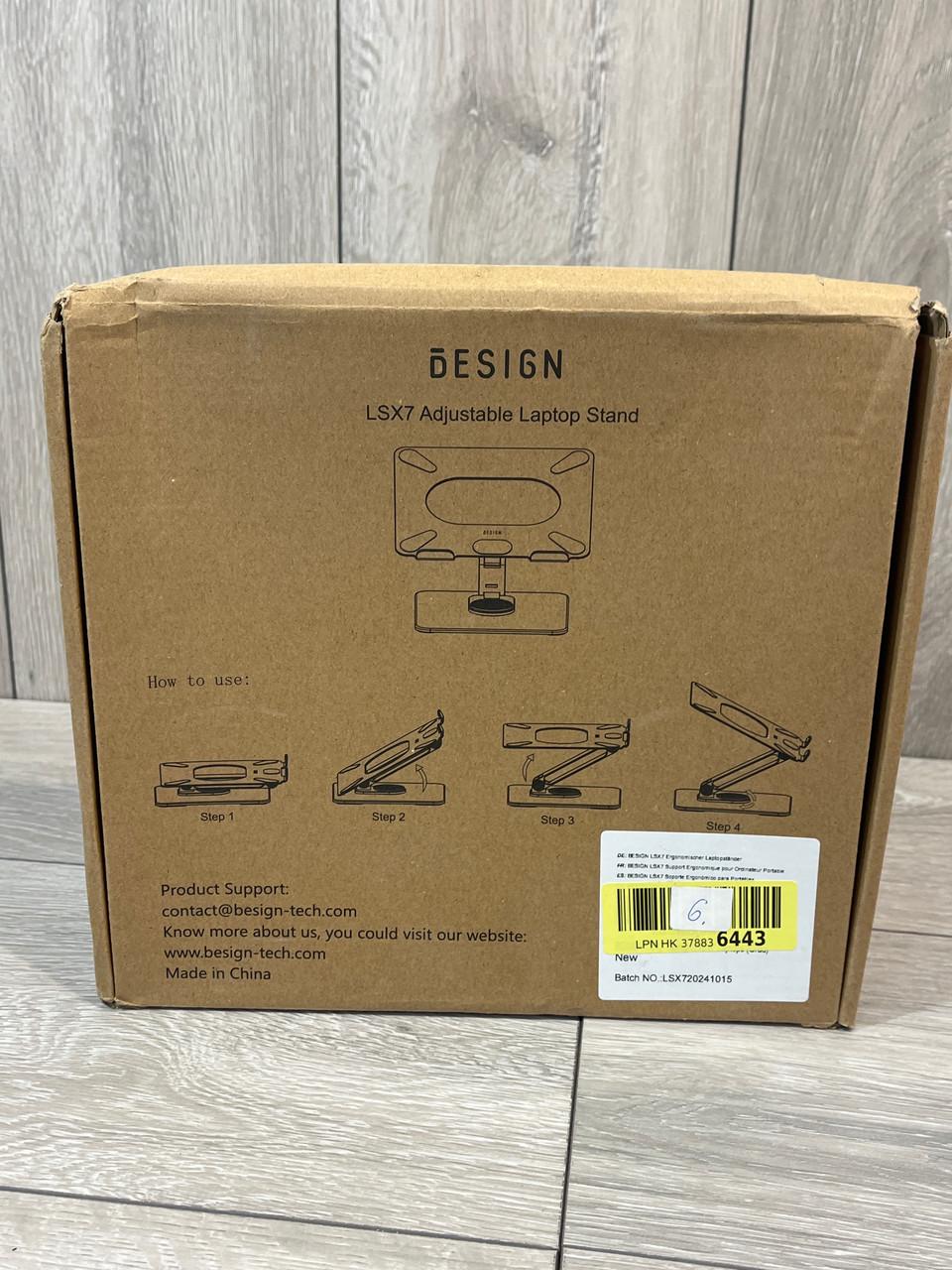 Подставка для ноутбука BESIGN LSX7 с 360° вращением и регулируемой высотой 10-156″ металлическая Черный - фото 10 Подставка для ноутбука BESIGN LSX7 с 360° вращением и регулируемой высотой 10-156″ металлическая Черный - фото 10