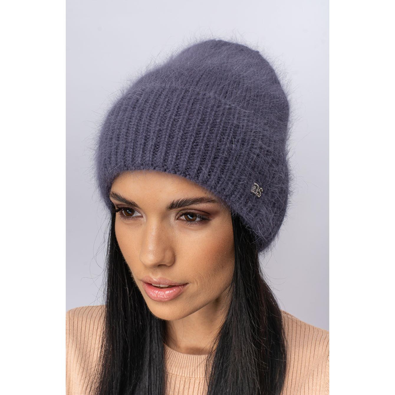 Шапка ангоровая женская Leks Медея one size Туман - фото 1 Шапка ангоровая женская Leks Медея one size Туман - фото 1