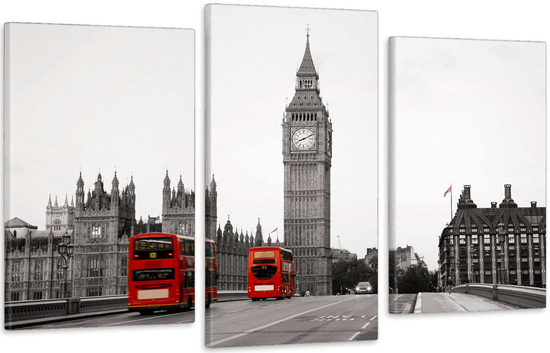 Картина модульная в гостиную/спальню Башня Биг бен 70x130 см (Art-524_3)