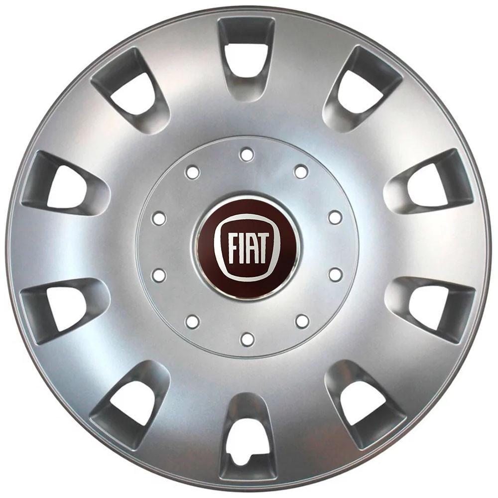 Колпаки SJS с логотипом Fiat 401 R16 4 шт. Серебряный (31008810)