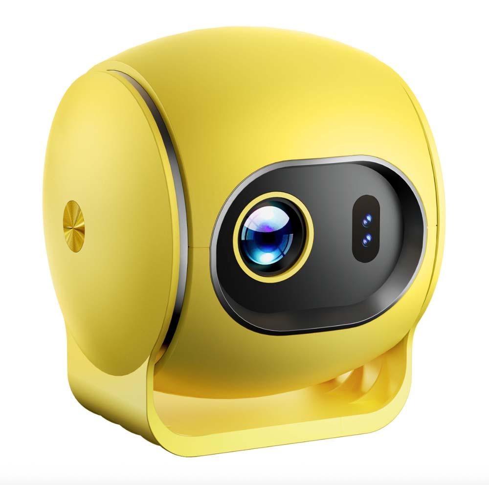 Смарт-проектор портативный KQ3 Android 14 Wi-Fi 200 ANSI с автофокусом и питанием от Power Bank Yellow Смарт-проектор портативный KQ3 Android 14 Wi-Fi 200 ANSI с автофокусом и питанием от Power Bank Yellow
