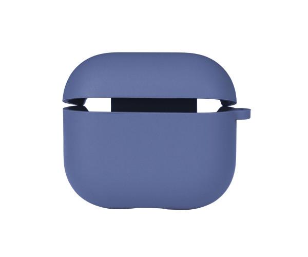 Чехол-футляр Silicone Case с микрофиброй для Airpods 3 Royal blue