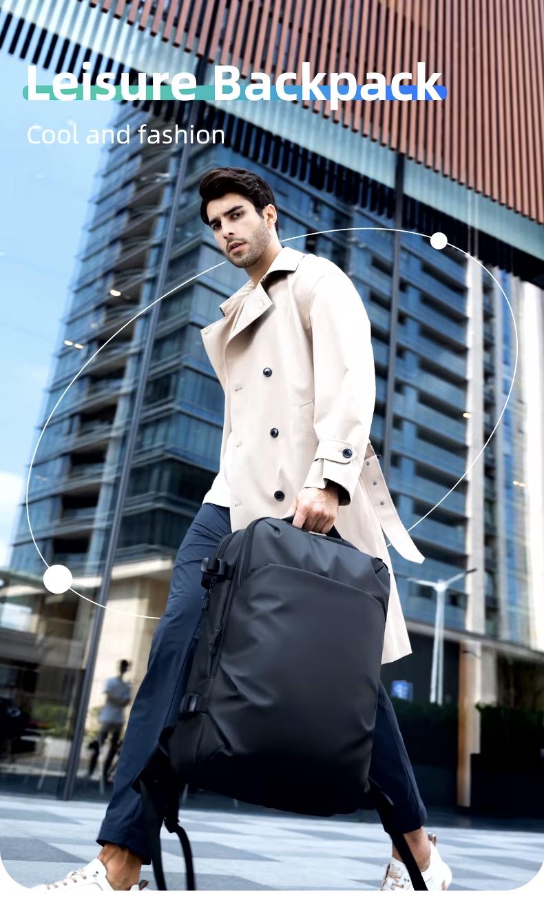 Міський рюкзак-сумка для ноутбука Mark Ryden Delta MR9711 ручної поклажі 17,3" Чорний (27735008) - фото 5 Міський рюкзак-сумка для ноутбука Mark Ryden Delta MR9711 ручної поклажі 17,3" Чорний (27735008) - фото 5