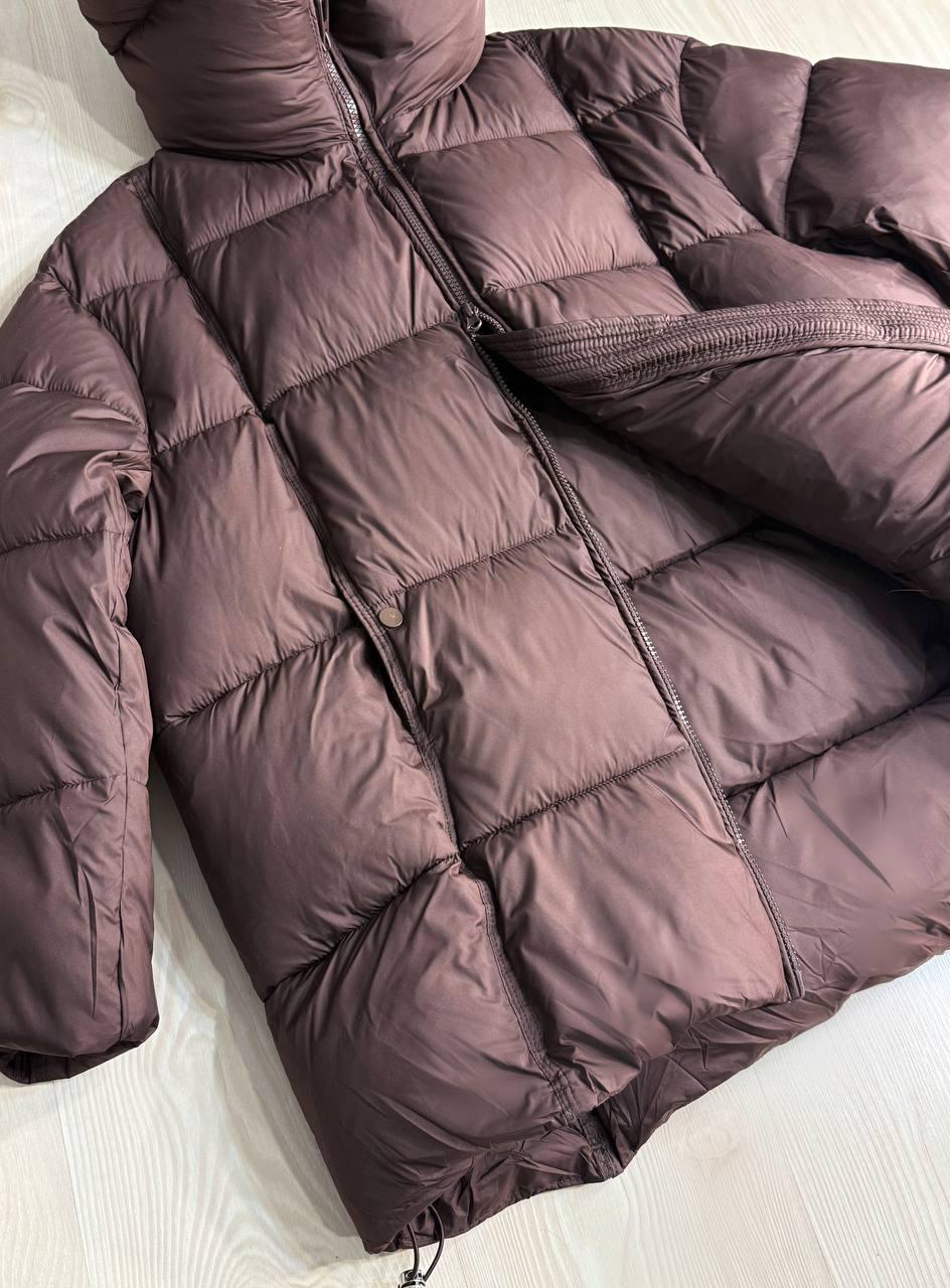 Куртка женская LADY YEP 10036 парка пуф оверсайз с капюшоном р. 44 Коричневый (5580) - фото 2 Куртка женская LADY YEP 10036 парка пуф оверсайз с капюшоном р. 44 Коричневый (5580) - фото 2