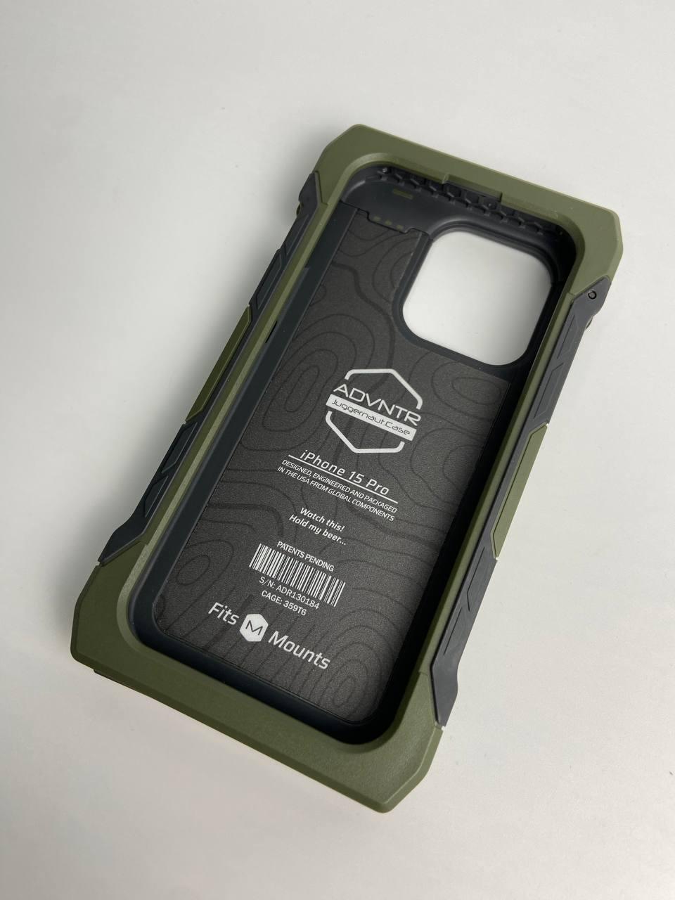 Протиударний чохол Juggernaut Case ADVNTR Olive Drab для iPhone 15 Pro - фото 3