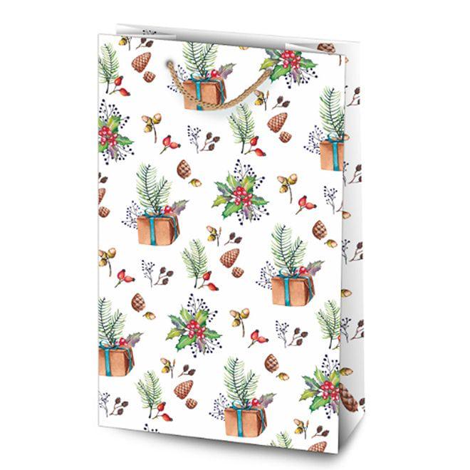 Пакет подарочный новогодний Flora микс 11х5,5х17 см 10 шт. (7934) - фото 3 Пакет подарочный новогодний Flora микс 11х5,5х17 см 10 шт. (7934) - фото 3