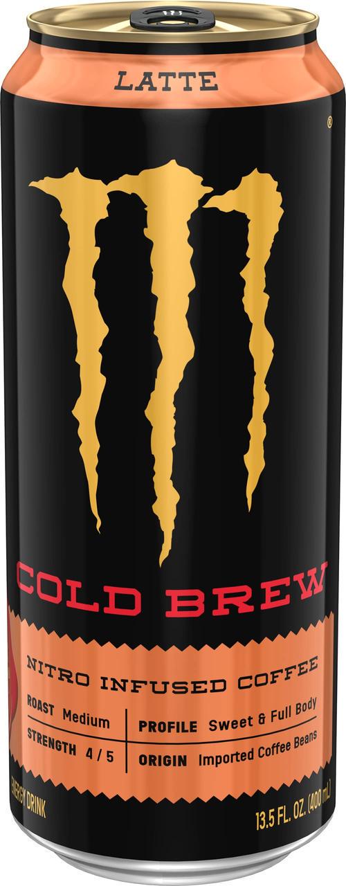 Энергетический напиток с кофе Monster Energy Java Nitro Cold Brew Latte 400 мл (2118033233)