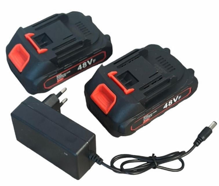 Триммер-газонокосилка 2в1 на колесиках 48V 2 аккумулятора 2000 мАч с насадками (2104618607) - фото 3