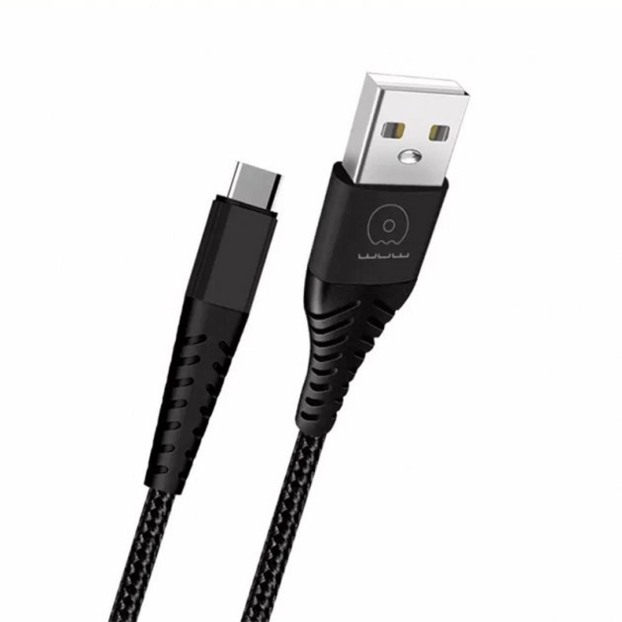 Кабель для заряджання та передачі даних WUW X177 USB to Type-C 1 м Чорний