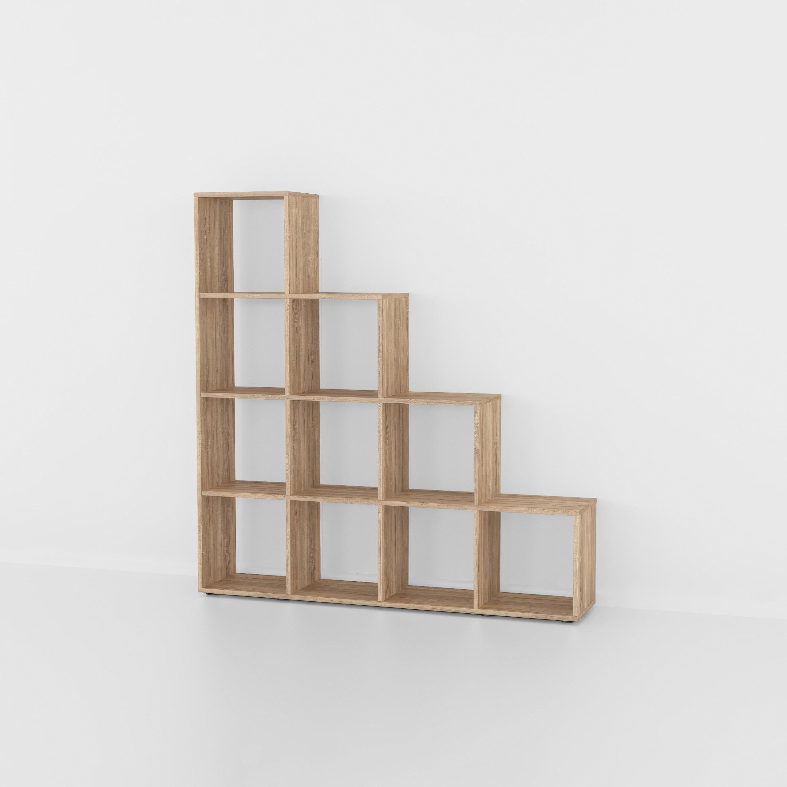 Стеллаж для книг и декора на 10 ячеек P-08 1424x290x1430 мм Дуб Сонома - фото 3