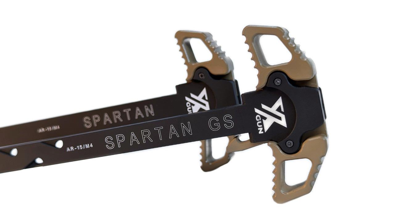 Рукоятка взведения Xgun Spartan GS двухсторонняя AR15 с газоразгрузкой Tan - фото 4