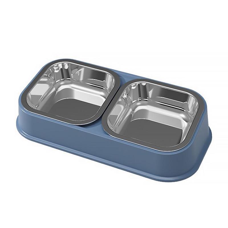 Миска Lesko DT712 small пластик/нержавейка Blue