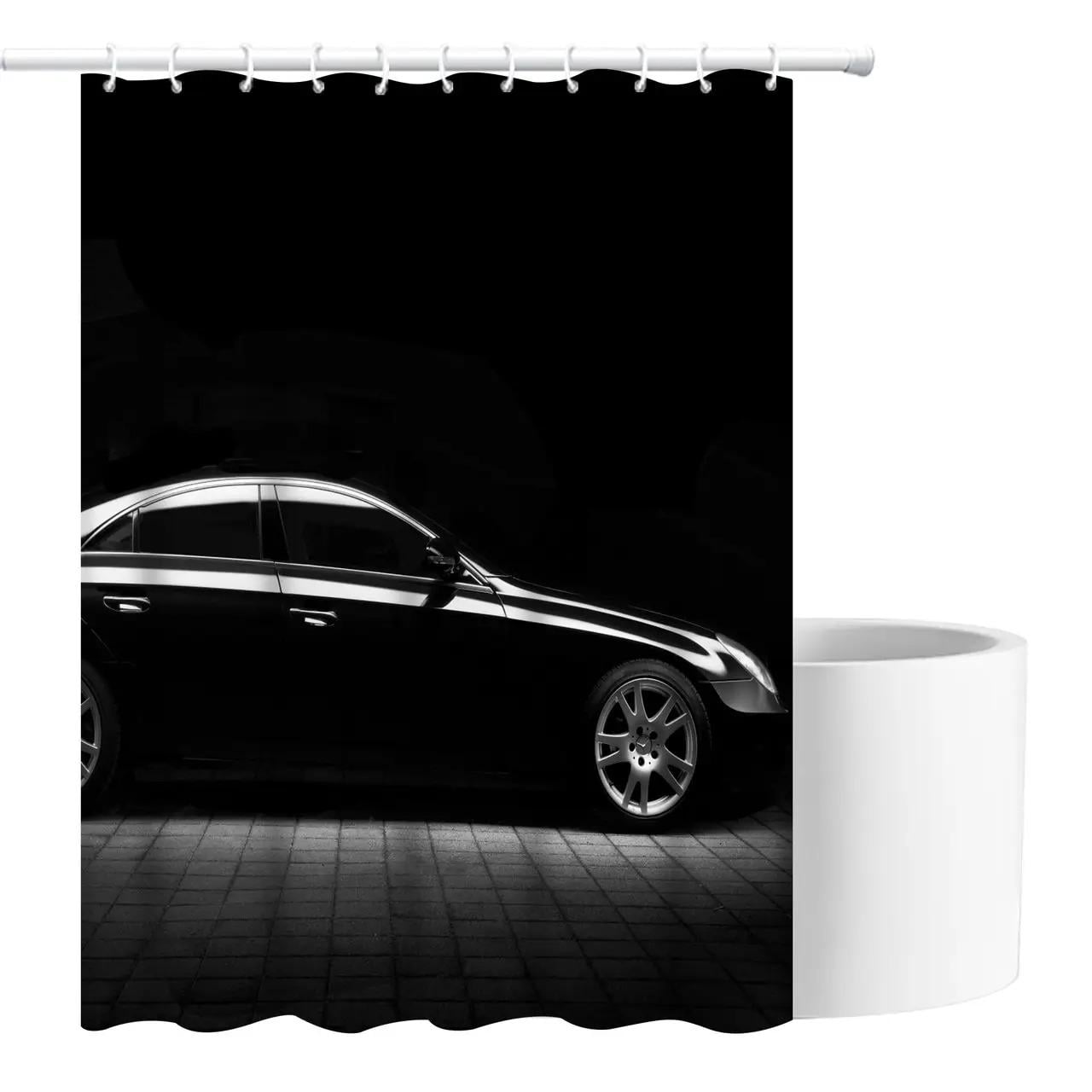 Шторка для ванной и душа с кольцами Bathlux водоотталкивающая 180x180 см