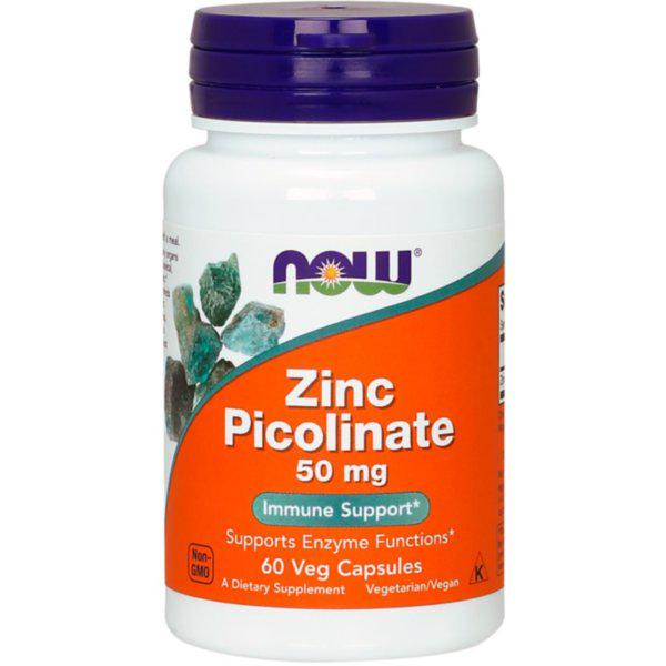 Цинк пиколинат Now Zinc Picolinate 50mg 60 caps