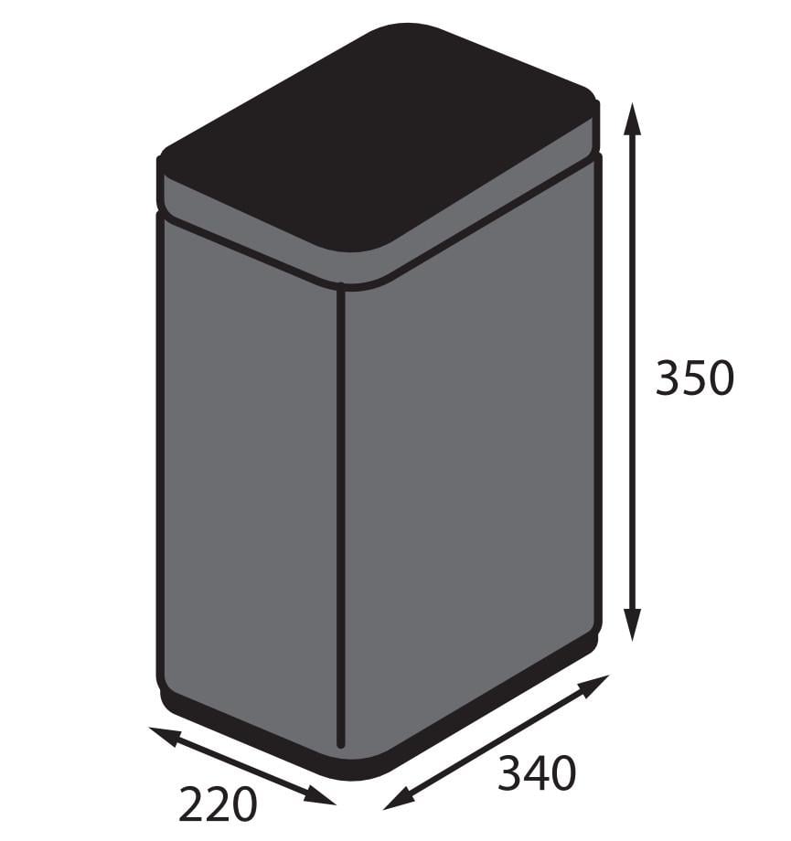 Відро для сміття сенсорне Koer TC-020312-07 прямокутне 12 л Графіт (KR5587) - фото 9 Відро для сміття сенсорне Koer TC-020312-07 прямокутне 12 л Графіт (KR5587) - фото 9