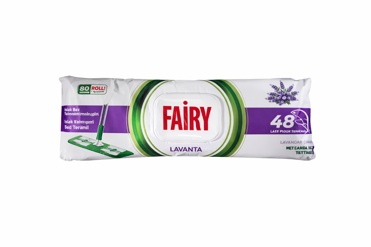 Влажные салфетки для пола Fairy Power с ароматом лаванды 50 шт.