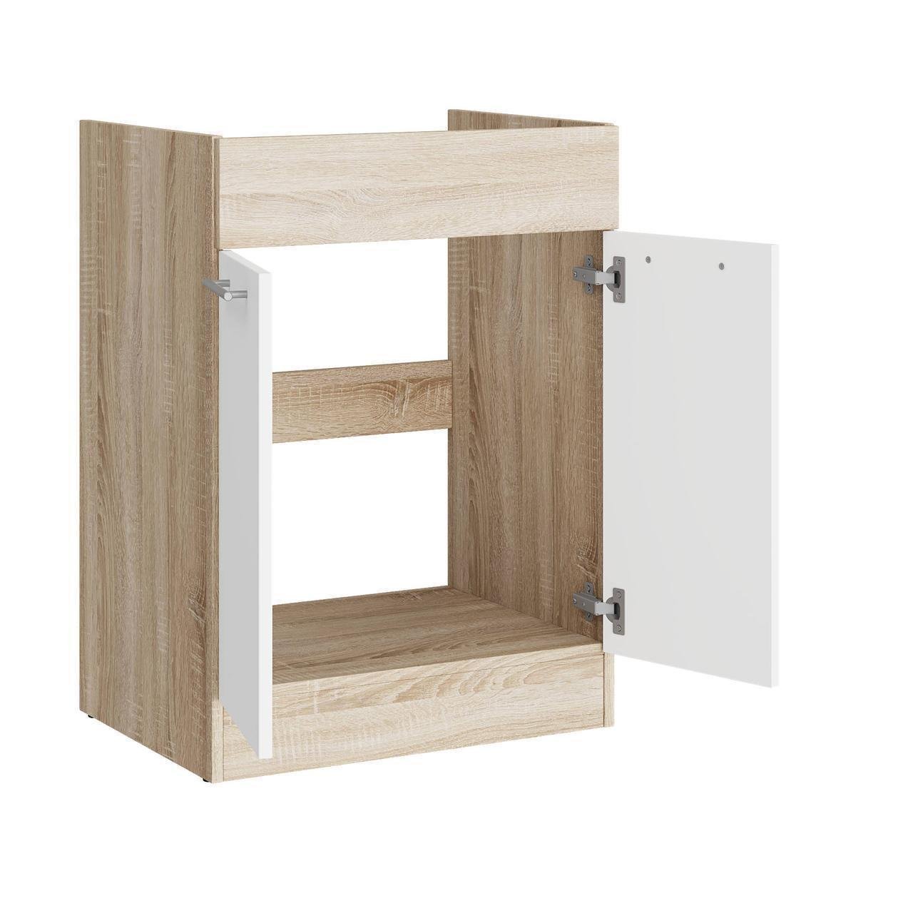 Кухонный модуль Эверест Эко Нова 60 Низ Мойка 600х456х820 мм Сонома/Белый/Сонома (ЕКО-554)