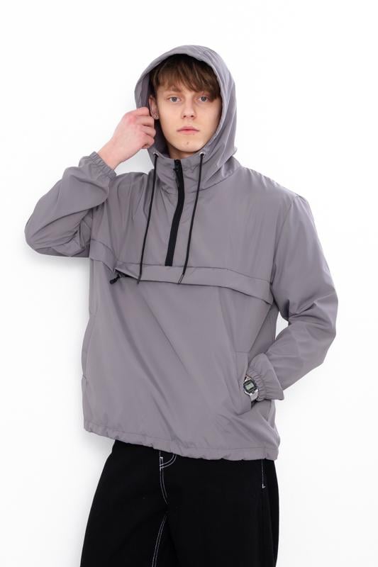 Анорак чоловічий демісезонний Носи Своє XL Сірий (15263) - фото 4 Анорак чоловічий демісезонний Носи Своє XL Сірий (15263) - фото 4