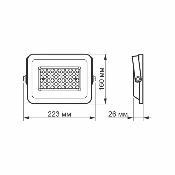 Прожектор Videx F2e LED 50W 5000K (29013157) - фото 5