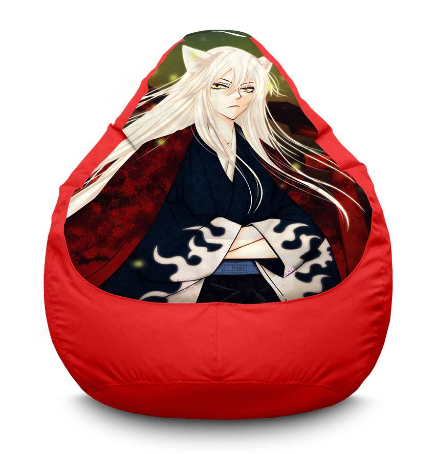 Кресло-мешок iPuff Tomoe Nice to Meet You Kami-sama оксфорд XL 80x110 см Красный (116899)