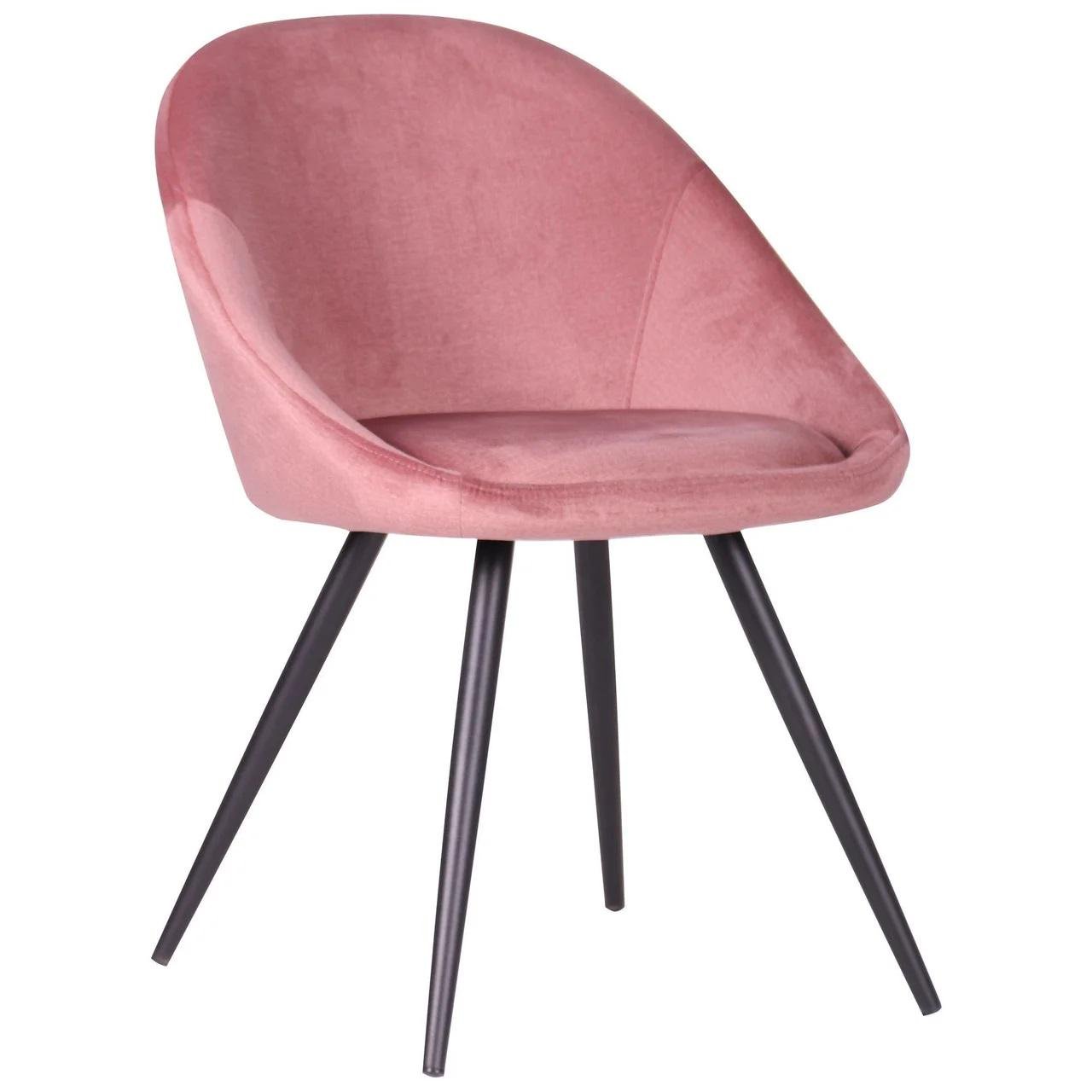 Стул обеденный AMF Holding Mary 790х570х580 Черный/Розовый