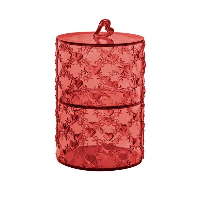 Конфетница из двух емкостей Guzzini Love Red (11520165)