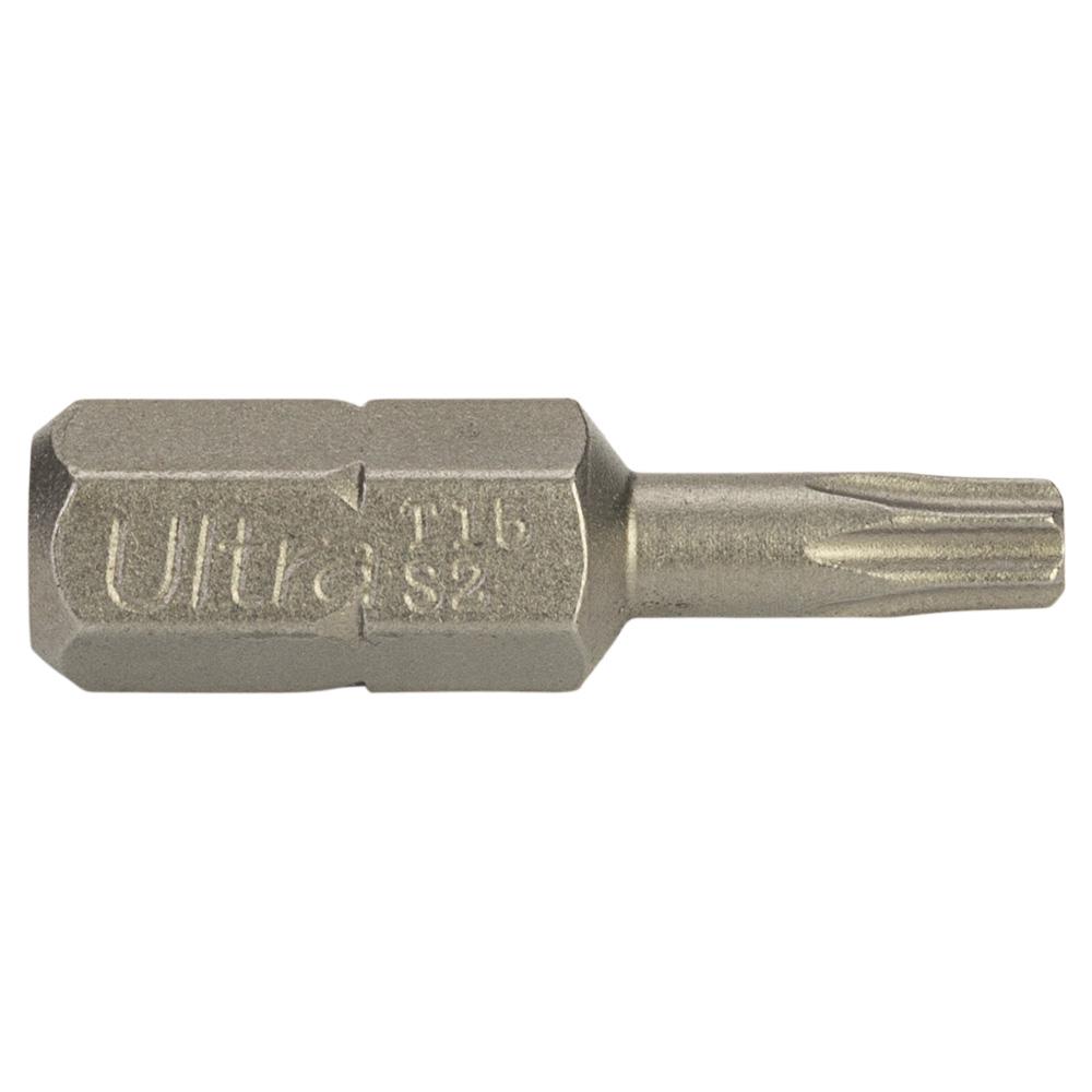 Набір біт Ultra TORX-proof 15x25 мм 1/4" 10 шт. S2 в блістері (4015762) - фото 5