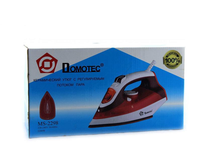 Утюг с керамической подошвой Domotec MS-2202 2200 Вт Красный (156) - фото 3 Утюг с керамической подошвой Domotec MS-2202 2200 Вт Красный (156) - фото 3