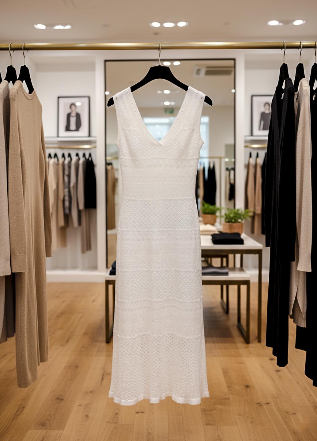 Платье ажурное летнее трикотажное M (HJ-17) - фото 5 Платье ажурное летнее трикотажное M (HJ-17) - фото 5