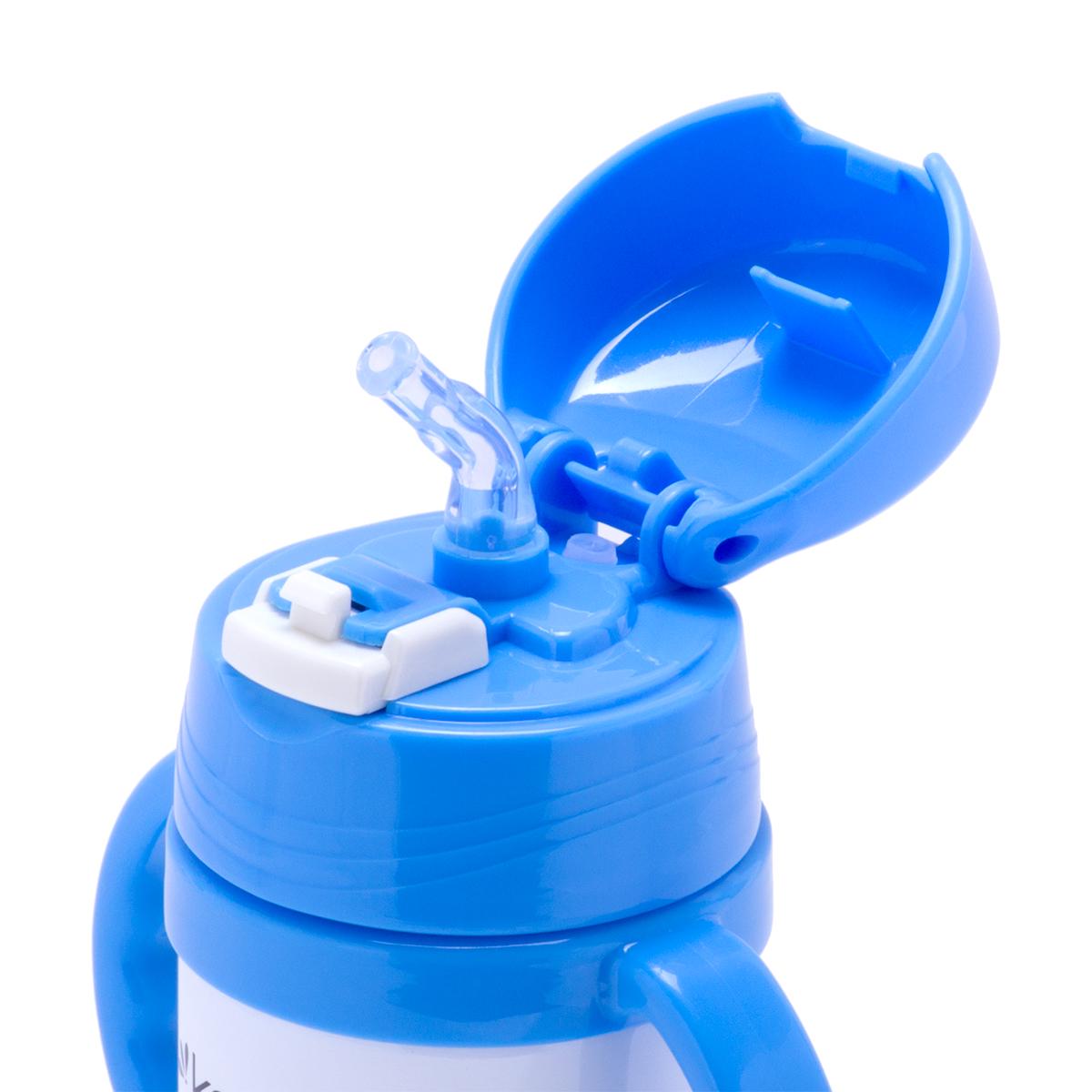 Термос дитячий Kamille з трубочкою із нержавіючої сталі 350 мл Блакитний (14883052) - фото 2 Термос дитячий Kamille з трубочкою із нержавіючої сталі 350 мл Блакитний (14883052) - фото 2