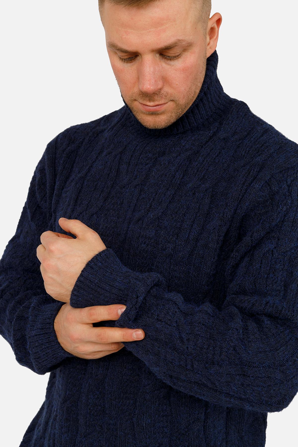 Свитер мужской ЦБ-00261948 р. 48 Синий (SKT001025332) - фото 3 Свитер мужской ЦБ-00261948 р. 48 Синий (SKT001025332) - фото 3