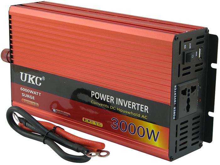 Преобразователь напряжения Ukc AR-3000M с 12 на 220 В (20511)